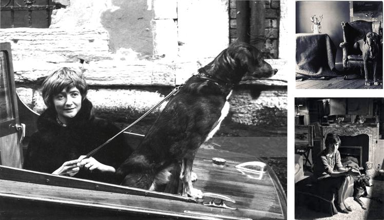 Françoise Sagan y su perro perdido | Perrillos del halda ilustrados