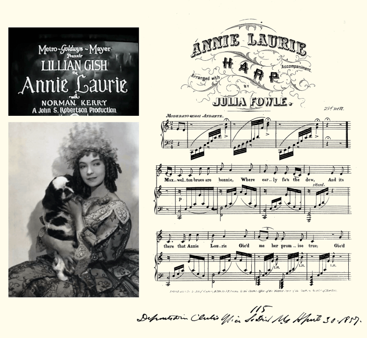 Mr. Gwyn y Lillian Gish, 1927 | Perrillos del halda ilustrados