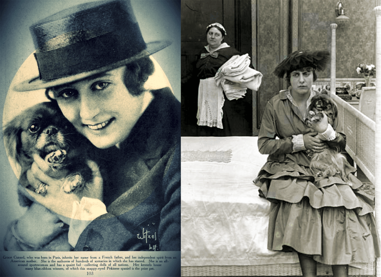 Grace Cunard, en 1915 | Perrillos del halda ilustrados