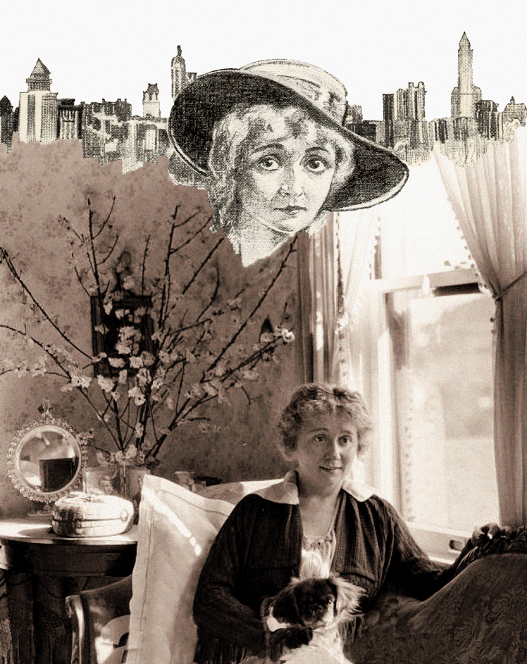 Chin Chin y Bessie Barriscale, en 1920 | Perrillos del halda ilustrados